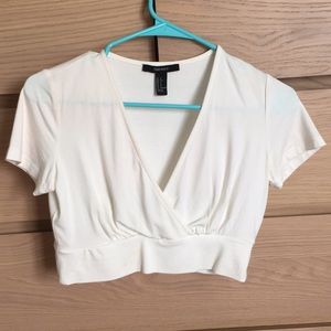 White Crop Top